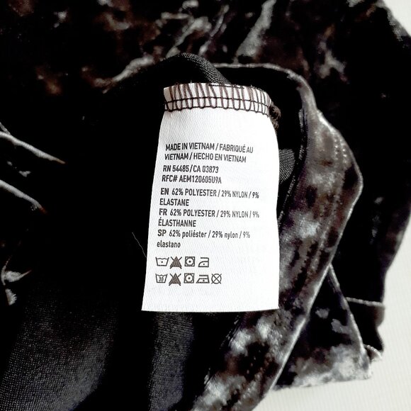 AMERICAN EAGLE Velvet Camisole Top in Deep Midnight Violet with Silver Sheen - Picture 14 of 16